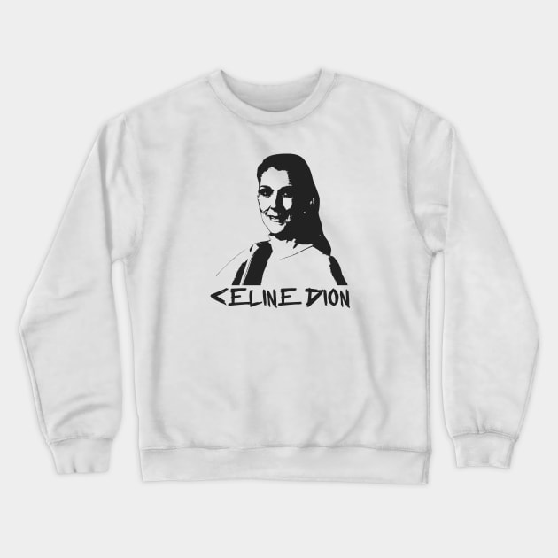 celine dion Crewneck Sweatshirt by Verge of Puberty